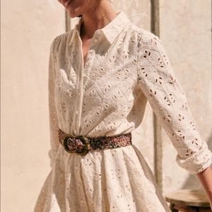 NWOT Sézane Sol Dress in Ecru